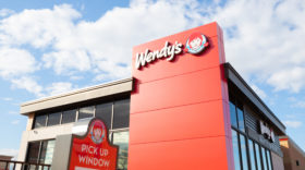 Wendy's fast food restaurant drive thru
